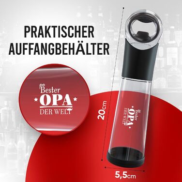 Відкривачка для пляшок з контейнером для кришечок wortek