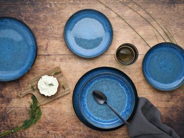 Набор тарелок на 6 персон, 18 предметов, синий Nordic Fjord Creatable