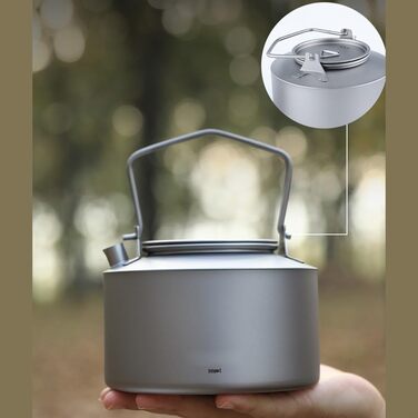 Титановый чайник для кемпинга 980 мл TIANHENGMart