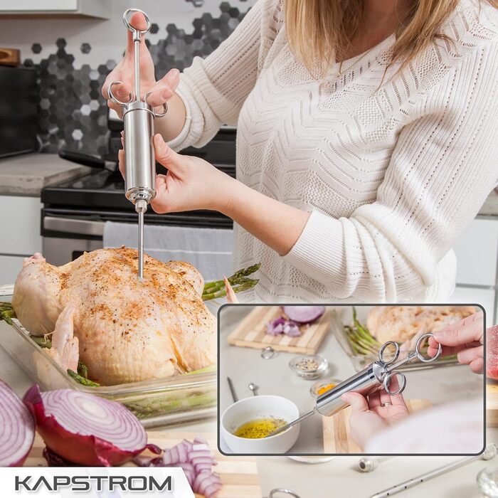 Набор шприцев с 3 иглами для маринада KapStrom.