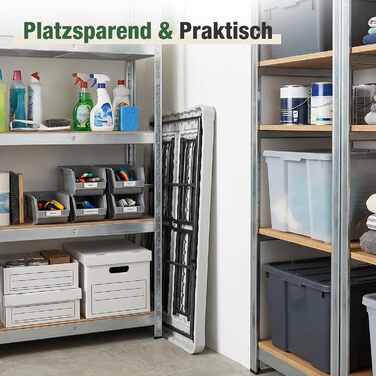 Складний пластиковий набір меблі для кемпінгу 3 предмета білі Sekey