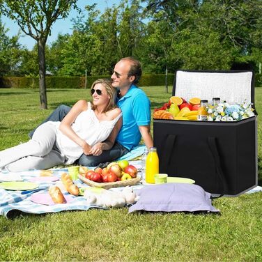 Велика термосумка 30 л чорна DSDCDJ