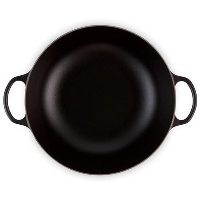 Чавунна каструля Le Creuset Signature La Marmite, 32 см, 4,1 л, підходить для всіх типів плит та індукції (матовий чорний)