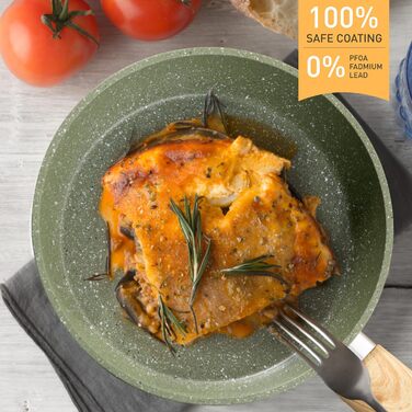 Набір кухонного посуду, 17 предметів, зелений Kitchen Academy