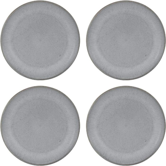 Набір з 4 тарілок для сніданку 22 см, сірий Loft Stone Creatable