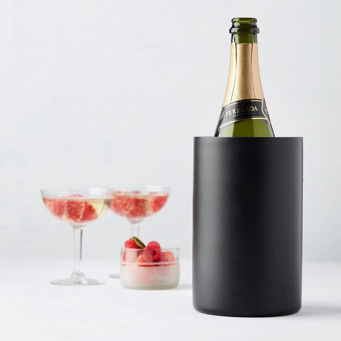 Охолоджувач для вина з нержавіючої сталі Point Virgule, чорний, 11,9 см, можна мити в посудомийній машині