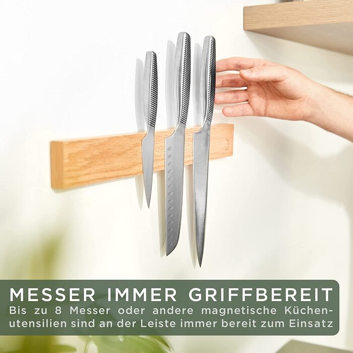 Тримач для кухонних ножів магнітний 40 см Vialex