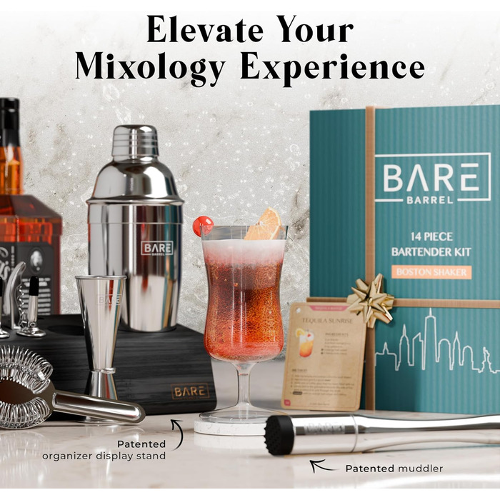 Набір для коктейлів 14 предметів Bare Barrel