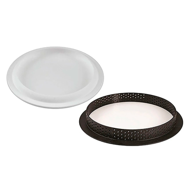 KIT TARTE RING ROUND D190 MM Форма силіконова d 160 h20 mm + 1 кільце (d 190 mm, h 20 mm) - 1 форма