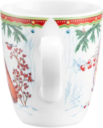 Рождественская кружка с ручкой 400 мл Лесные животные, фарфор Seltmann Weiden