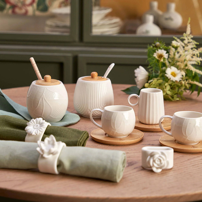 Цукорниця La Porcellana Bianca INTAVOLA Stripes з ложкою, порцеляна, 250 мл