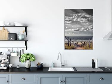 Скляна картина біля моря 60 x 80 см Pixxprint