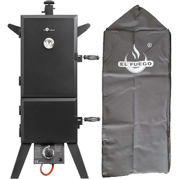 Коптильня из черного черного 64 x 50 x 128 см Portland XL El Fuego