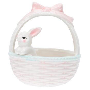 Керамічна декоративна фігурка зайчика до Великодня ABOOFAN