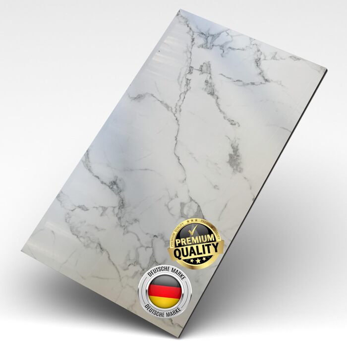 Стінові панелі AS Country Stone під мармур 60x120 см ПВХ-облицювання стін з пластикових панелей для кухні, ванної кімнати тощо Панель кухонного фартуха (, Токіо)