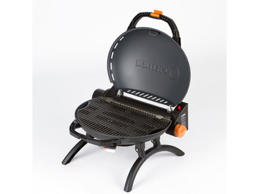 КОМПЛЕКТ Портативний переносний газовий гриль O-GRILL 500, кремовий + шланг в подарунок! Код: 013368