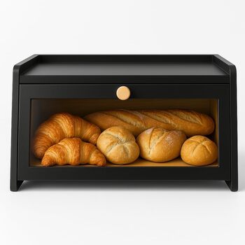 Хлебница из бамбук 40 х 25 х 20 см черный Cookery