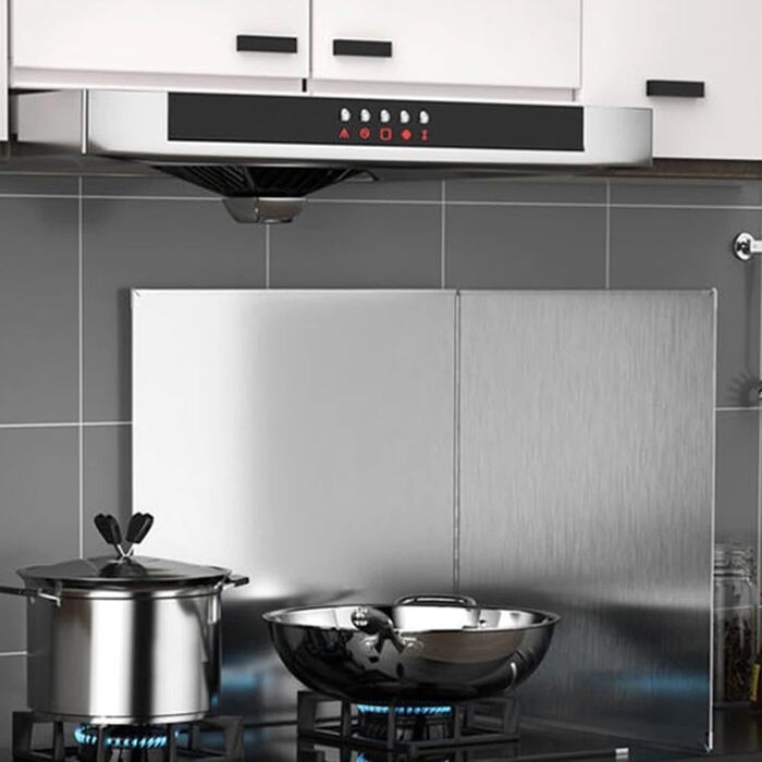 Защита от брызг из нержавеющей стали для плит 40 х 40 см HEIBTENY