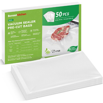 Вакуумні пакети 50 пакетів 15 x 23 см Bonsenkitchen