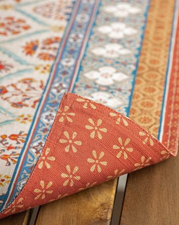 Бавовняні килимки для серветок, набір з 4 шт. , декоративні килимки для серветок, пасхальні килимки, що миються, для свят, вечерь, весни, літа (33 см x 48 см) (07 - Новели), 39Hermine 100