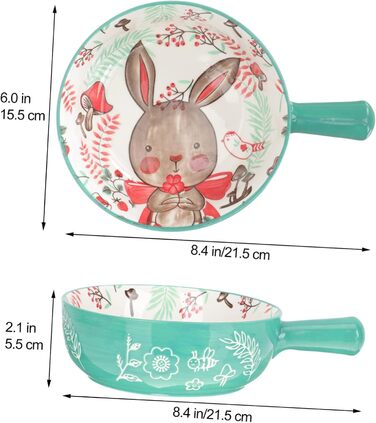 Миска для супу з ручкою TOPBATHY