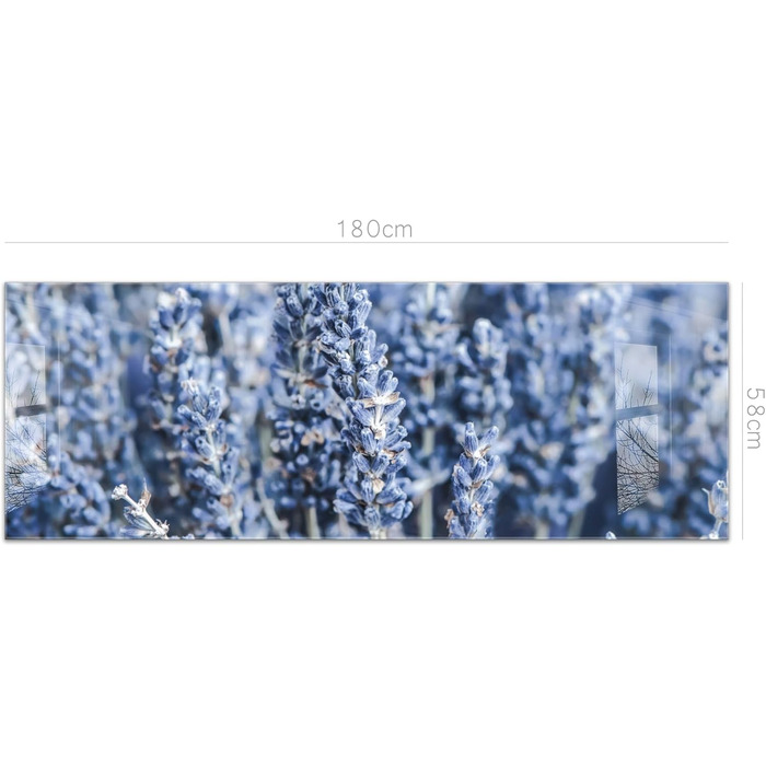 Кухонний фартух timalo зі скляним виглядом Північне море, очерет, захід сонця, океан, солома 2 мм акрилове скло Бризокості для плити, кухонний скляний фартух, акрилова скляна настінна панель, захисна панель для фартуха (180 x 58 см, 322- Блакитно-лавандов