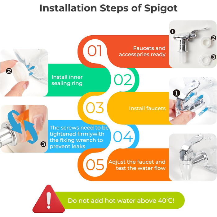 Набор стеклянных диспенсеров для напитков 2 шт. 4 л DHSBTLS