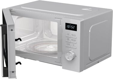 Мікрохвильова піч Gorenje MO20A3WH / 20 л / 800 Вт / AquaClean / AutoMenu / Сенсорне керування / LED дисплей / Функція розморожування / 5 рівнів потужності / Блокування від дітей / Електронна / Біла