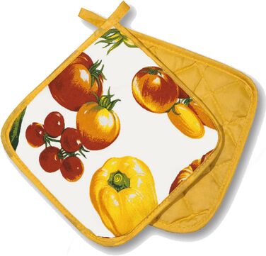 Кухонний, червоний, 1 пара, ЗІЗ категорії II, термостійкий до 250C, перевірений та сертифікований продукт (прихватки, овочі)