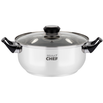 Кастрюля Bravo Chef 18 см (1.6 л) с бакелитовыми ручками (6811077)