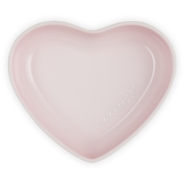 Блюдо сервировочное в форме сердца 20 см, розовое Heart Le Creuset