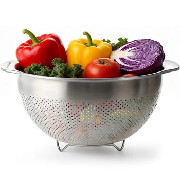Кухонний друшляк-сито з 2 ручками 27 см Greentainer