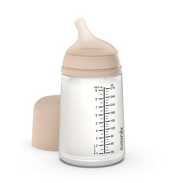 Силіконова дитяча пляшечка Zero Zero Anti-Colic Slow Flow (S), 0 місяців, пляшечка для новонароджених, годується грудним вигодовуванням, 180 мл (270 мл - середня потік (M), легка)