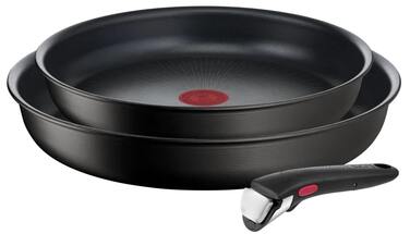 Tefal Набір посуду Ingenio Unlimited, змінна ручка, 3предмети, алюміній, бакеліт, чорний