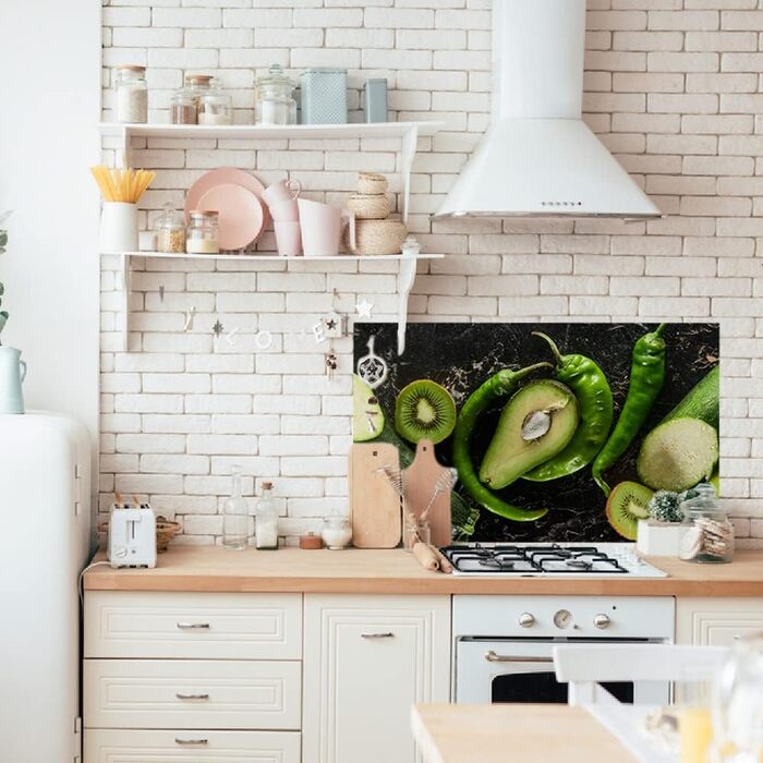 Дизайнерський кухонний бризкозахисний екран з алюмінієвого композиту, кухонний фартух, товщина 3 мм, 60x100 см, (харчовий)