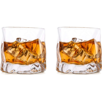 Набор стаканов ля виски 250 мл неправильной формы, 2 предмета, Glasseam