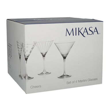 Набір келихів для мартіні Mikasa CHEERS, скло, 290 мл, 4 шт.