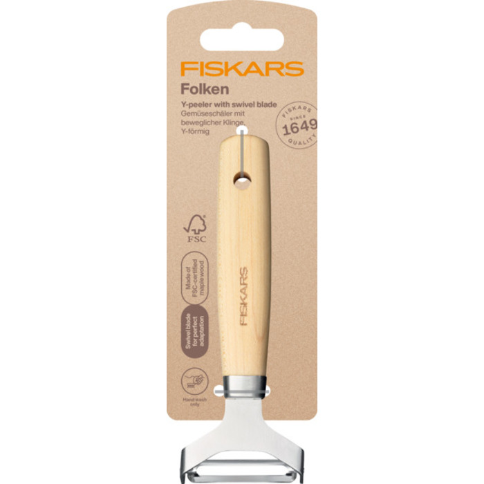 Нож для чистки y-образный Fiskars Folken (1075682)
