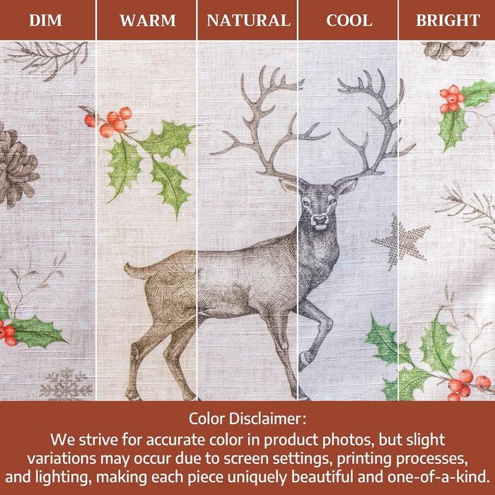 Бавовняні килимки для серветок, набір з 4 шт. , декоративні килимки для серветок, пасхальні килимки, що миються, для свят, вечерь, весни, літа (33 см x 48 см) (27 - Різдвяна роса), 39Hermine 100