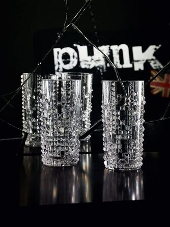 Набір склянок для лонгдрінків 0,38 л, 4 предмети, Punk Nachtmann