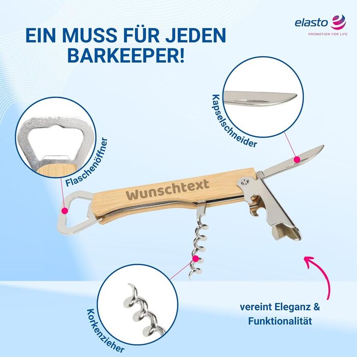 Персоналізований багатофункціональний відкривач 3-в-1 elasto PROMOTION FOR LIFE