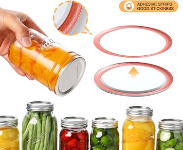 Кришки для банок Mason Jar 7 см, набір 200 предметів Liwankaqi