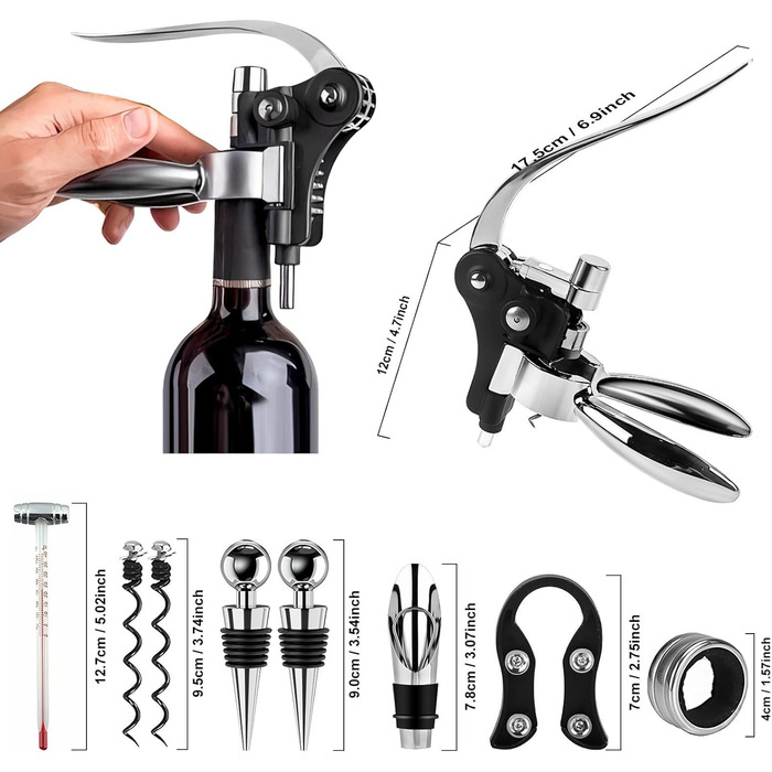 Подарунковий набір для вина 9 предметів LIbgiubhy