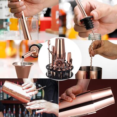 Професійний коктейльний набір з нержавіючої сталі 20 предметів Uqezagpa