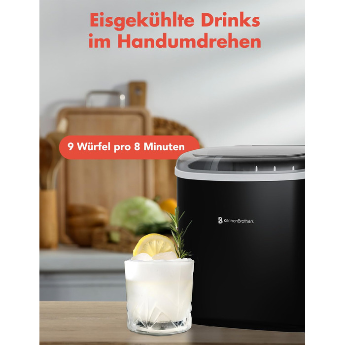 Ледогенератор 100 Вт черный KitchenBrothers