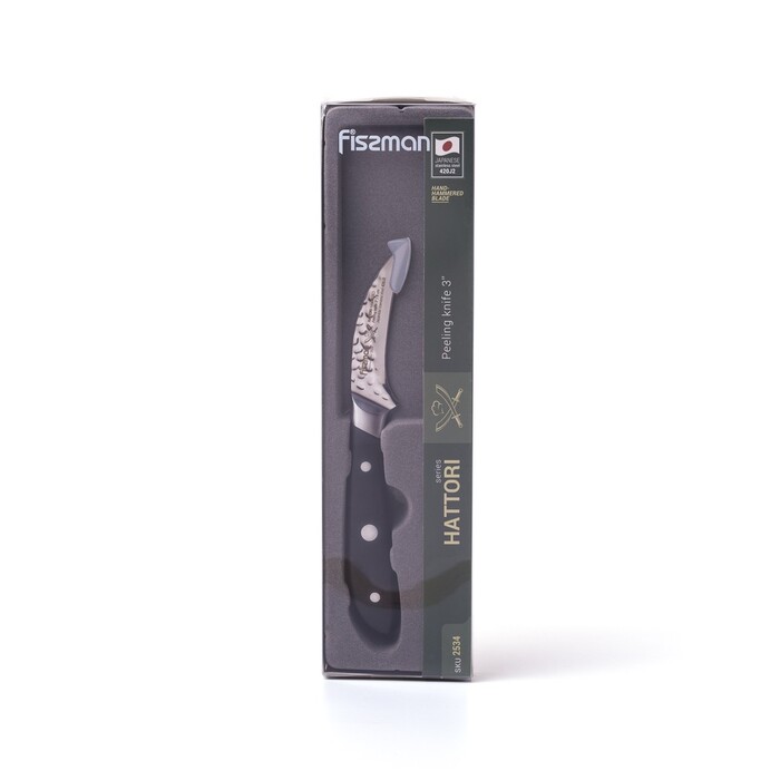 Ніж для чищення Fissman HATTORI 8 см 420J2 сталь (2534)