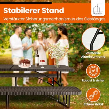 Складной набор из 3 предметов стол и скамейки NewHabitat