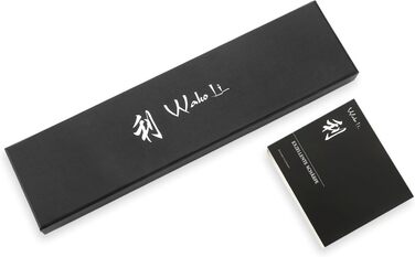 Набор ножей Wakoli Titanium Noir (5 предметов) в магнитном блоке профессиональный кухонный набор с лезвиями из нержавеющей стали (12,521 см), черным покрытием. Включает нож шеф-повара.