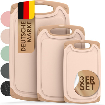 Набор из 3 разделочных досок S, M и L, бежевый Blumtal