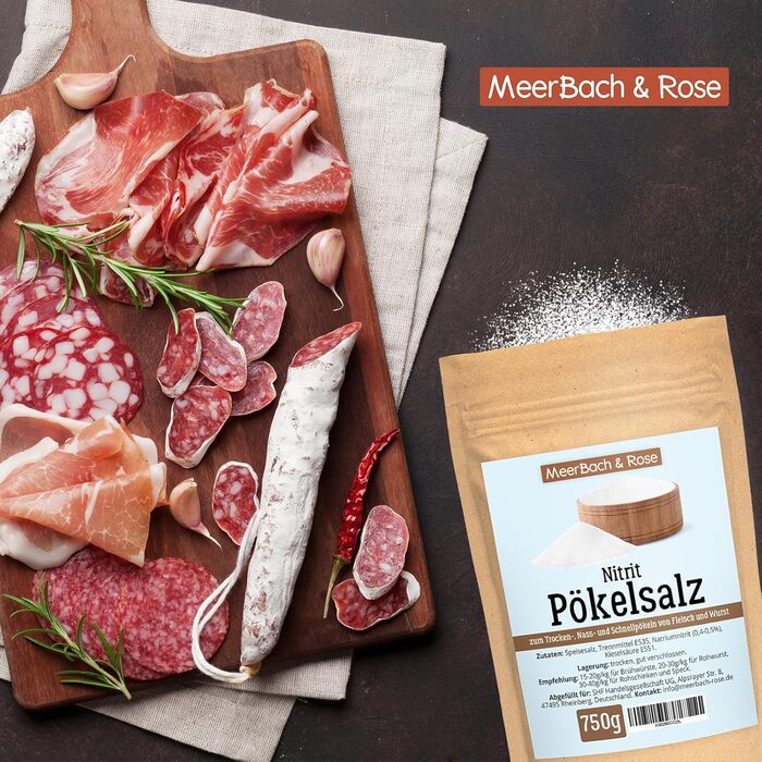 Сіль нітритної для копчення 750 г MeerBach & Rose